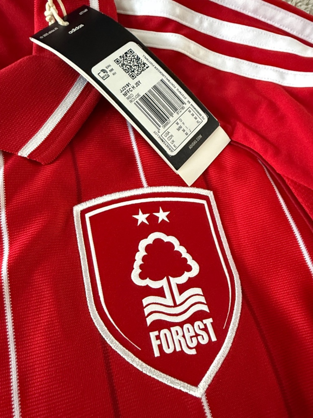 Nottingham Forest #8 Eliot Anderson 2025-26 Adidas Home Premier League Jersey - Picture 3 of 12